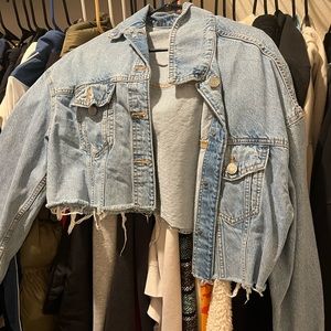 Garage cropped Jean jacket